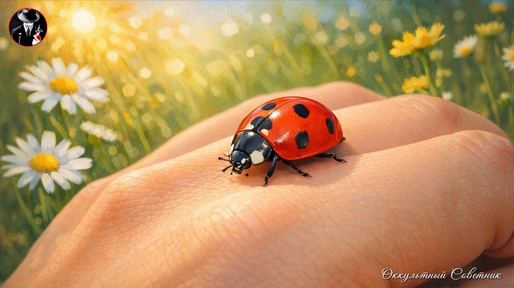 Божья коровка села на вас? Вселенная пытается что-то сказать. Приметы
